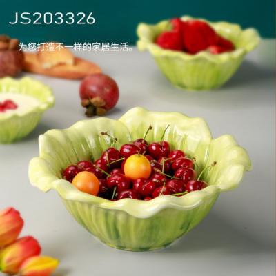 China Sustainable Home Wholesale Flower Design Ceramic Tableware Porcelain Bowl for sale