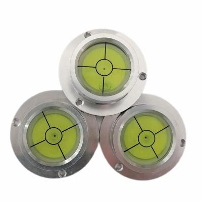 China High Accuracy Vehicles Metal Aluminum Shell Case Circular Gradienter Spirit Round Circular Spirit Level Slope And Inclination Measurement For Level Measurement for sale