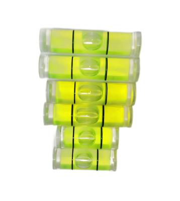 China Factory direct high precision bubble spirit level measuring bubble spirit level plastic cylindrical tubular vials bubble level acrylic vials for sale