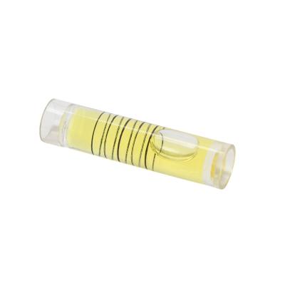 China Accurate Plastic Type Glass Spirit Bubble Level Replacement Vial Nib Spirit Bubble Level Measuring Cylinder Level for sale