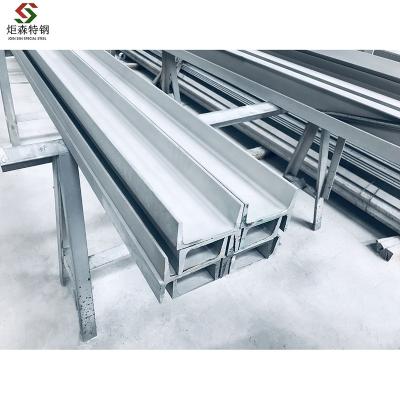 China 200series 300series 400series ASTM A276&A484 HRAP AISI 316L sandblasting size 110x54x6mm, 6 meters stainless steel u channel for sale