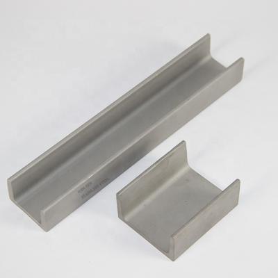 China 200series 300series 400series SS-304 stainless steel u channel 100x50x 6mm x 6m L for middle east market for sale