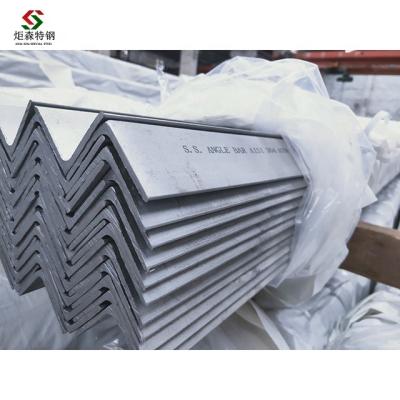 China Structural supports 50x50x5mm stainless steel angle bar ASTM A276 and A484 AISI 304 316 No.1 finish, 6 meters exported to 50 countries for sale