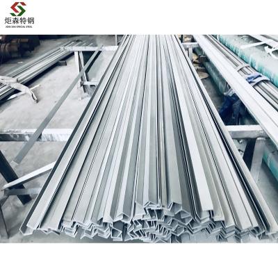 China Structural supports sandblasting 201 stainless steel angle iron size 40x40x4mm, accorting to ASTM A276&A484 for sale