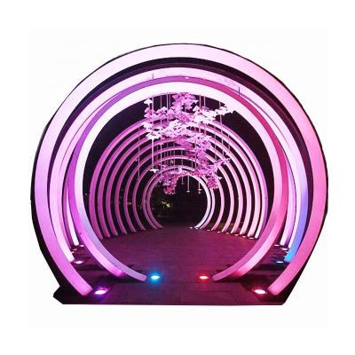 China LANDSCAPE Stainless Decoration Led Decorative 3d Christmas Tunnel Light Arch Pattern Light for sale