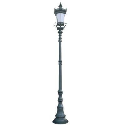 China Outdoor Classic European Style Garden Light Waterproof Led Antique Aluminum Street Light Post And Pole Garden Lamp for sale