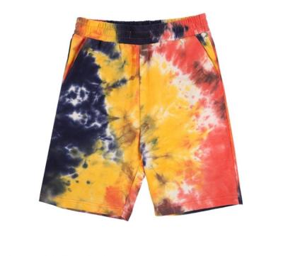 China New Breathable Men Shorts Embroidered Print Logotie Dye Drawstring Waist Shorts Mens for sale