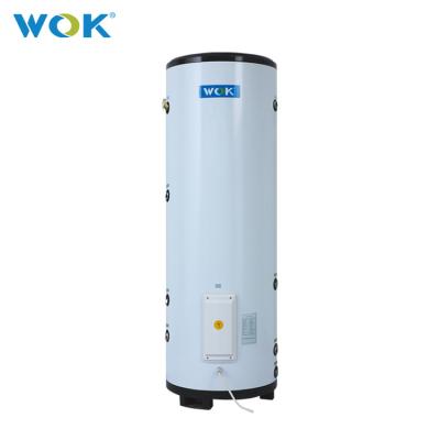 China Outdoor stainless steel buffer water tank with coil pipe for heat pump storage water tank for home heating and bathing for sale