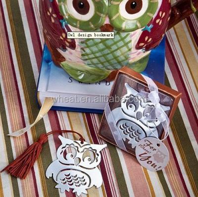 China Europe Customized Baby Giveaway Souvenir Studant Gift Owl Design Bookmark for sale