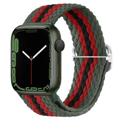 China Baoli Colorful Breathable Sports Fabric Nylon Buckle Strap Nylon Band For Apple Watch 1 Watch Band 2 3 4 5 6 7se Adjustable New iwatch7 for sale