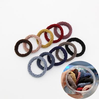 China Tie Hair Baoli Widened All-match High Elastic Fashion Elastic Hair Rope Ring Towel Ring Tie Seamless Hair Ties for sale