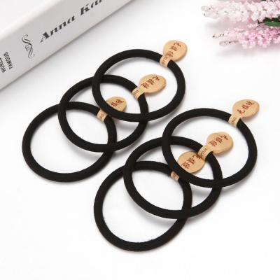 China Wholesale Korean Hair Accessories Bold Black Baoli Elastic Hair Scrunchies Scrunchies For Women Hair Accessories for sale