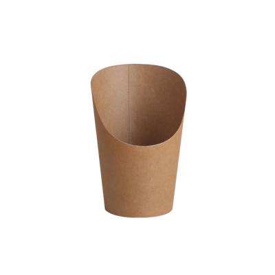 China Quality Assurance Biodegradable Take Away Kraft Paper Box Puff Egg French Fries Cup For Coffee for sale