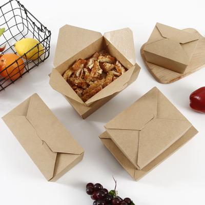 China Factory Wholesale Cheap Price Recyclable Food Wrapping Paper Recyclable Quick Lunch Boxes for sale