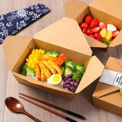 China Disposable BBQ Pasta Box Salad Fried Chicken Fast Food Lunch Takeout Packaging Box for sale