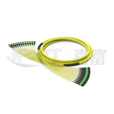 China Hot-selling LSZH MPO-MPO 100G fiber patch cord multi mode 144cores 20meters single mode standard loss MPO patch cord for sale