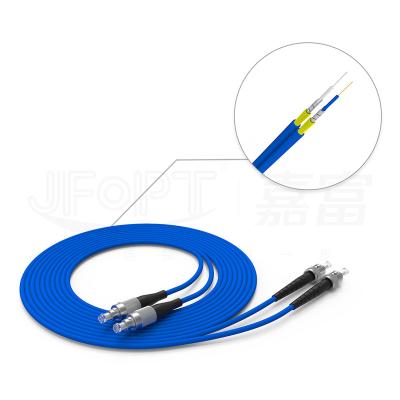 China 3.0*6.1mm Dia Customizable Duplex Cable Multimode Armored Telecom Design SM Anti-rat Bite Fiber Optic Patch Cord Customizable for sale