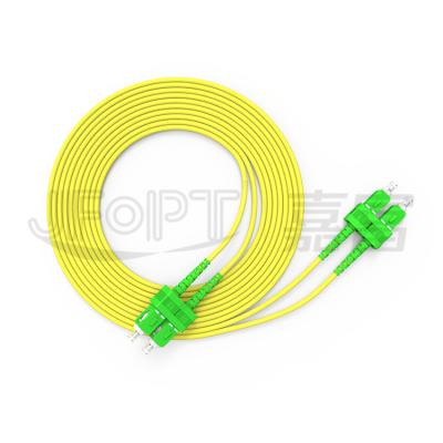 China Factory Direct SC-SC Telecommunication Patch Cord 3.0mm APC/UPC Singlemode Multimode Yellow Multimode Duplex Fiber Optic Patch Cord for sale