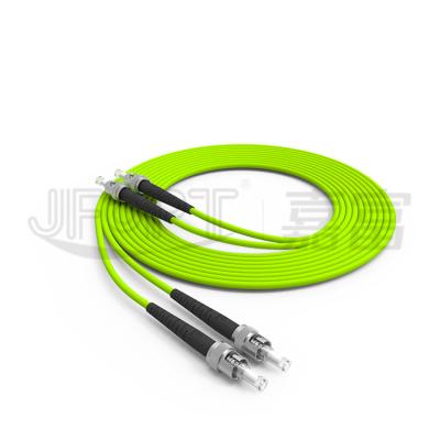 China Telecommunication High Performance ST-ST Duplex OS2 OM1 OM3 OM5 Patch Cord ST Patch Cord 3.0mm LSZH 2 Meter Patch Jumper for sale