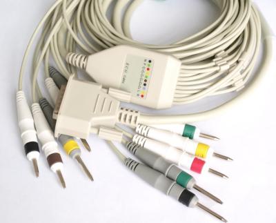 China Compatible Nihon Konden ECG Metal And Cable Cable , EKG Cable And Wire for sale