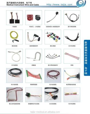 China Heating invasive plug, ECG plug, medical instrument wire and cables for sale