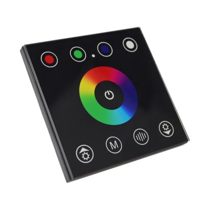 China Single Color Led Strip Glass Wall Embedded Touch Dimmer Switch LED Controller For Monochrome LED Lamp for sale