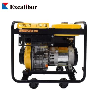 China 2022 Newest Trend AC Single Phase Dragon Series Diesel Generator EDE6500E for sale