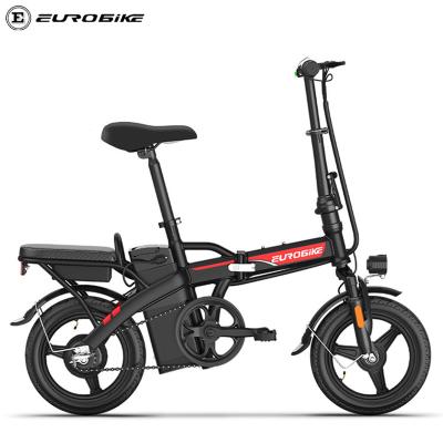 China Mini Cheap 21 Speed ​​Electric Bike 48V 350W Folding Ebike Lithium Battery Power Electric Bicycle From China Motor Frame Wheel Material for sale