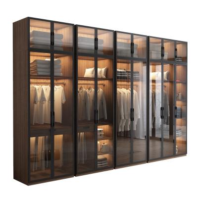 China Free Combination Customized Wardrobe Door Fabric Luxury Wardrobe Bedroom Wall Wardrobe Fashionable Design for sale