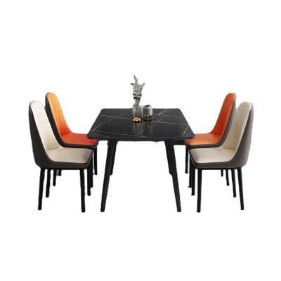 China Factory Price Durable Modern Dining Room Furniture 4 Seats Dining Table Marble Dining Table And Chair for sale