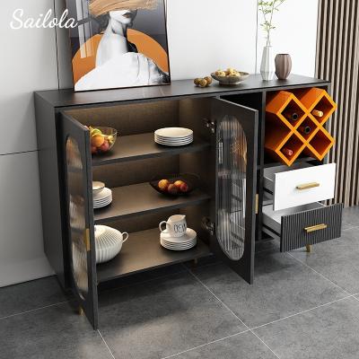 China Wholesale Sideboards Dark Gray Premium Sideboard Modern Deluxe Sideboard Cabinet Eco - Friendly for sale