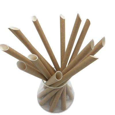 China Food Grade Disposable Diagonal Cut Eco-Friendly Disposable Paper Straw for sale