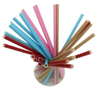 China Disposable Food Grade Wulian Straw Custom Printed Paper Disposable Drinking Straw 12mm*220mm for sale