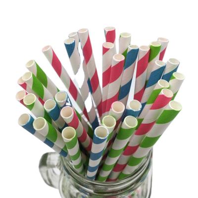 China Wulian Disposable Eco-friendly Paper Food Grade Drinking Straw 6mm*230mm for sale