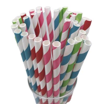 China Wulian Disposable Food Grade Drinking Straw Degradable Wrap Paper Straw for sale