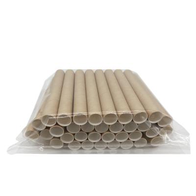 China Wulian 6 Or 8 Diameter Paper Straws Brown Color Stored Drinking Flexible Paper Straws Biodegradable for sale