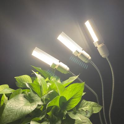 China Seed starting led to grow tri light growing head for seedlings adjustable gooseneck and desktop clip on, 3 switch modes 10 brightness setting for sale