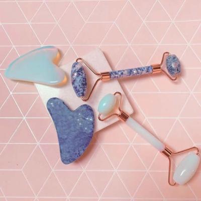 China Hot Gua Sha Roller China Facial Massage Stone Crystal for sale