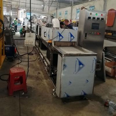 China Factory Tunnel Multistage Industrial Seal Ultrasonic Cleaner with Air Dryer for Auto Parts Degreasing Cleaning for sale