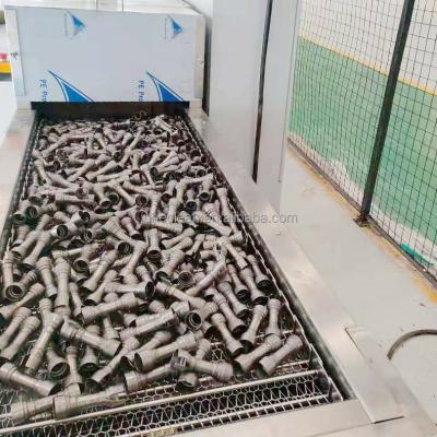 China Energy Saving Mesh Belt Conveyor Ultrasonic Cleaning Machine Tunnel For Stainless Steel Pipe Fittings Removing Oil And Wax for sale