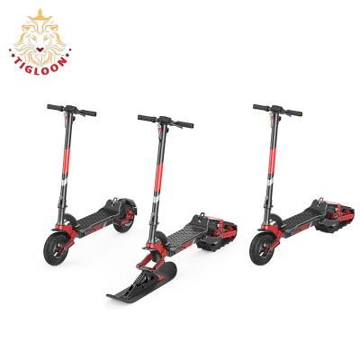 China Electric Innovative Snowmobile 2 Wheel Skate Scooter Winter Outdoor Sport Folding Snow Mobile for sale