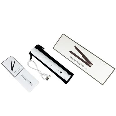 China Factory Mini USB 2in1 Rechargeable Cordless Hair Fill Fast Straightener For Travel for sale