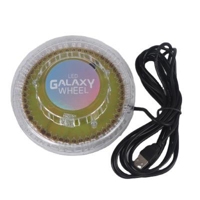 China Party Show Galaxy Wheel Magic 48 LED Lights Music Actiated DJ Lamp Room Decoration Muti Color Light for sale