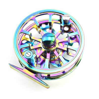 China Aluminum Alloy Multi Color Fly Fishing Wheel 5/7 7/9 9/10 Fly Fishing Reel Aluminum Fly Reel CNC Machine Cut Large Arbor Die Casting for sale