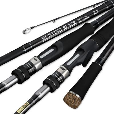 China Carbon High Quality Sea Bass Rods 2.7m 3.0m 2-3 Section Carbon MH/H Sea Bass Spinning Rods Carbon Fishing Rods for sale