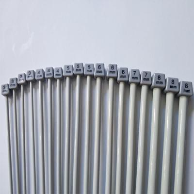 China Customized Aluminum Size 40cm Length Single Head Aluminum Knitting Needle for sale