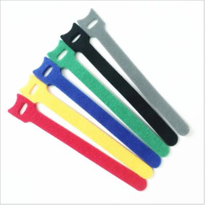 China Polyester Strapping Multi Use Clothing Bands Adjustable Hook And Loop Band Cable Ties for sale