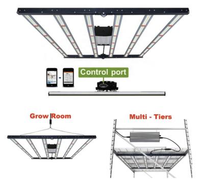 China Seed Starting 2022 Wholesale Sunlight Bendable Light Separate Control Full Spectrum IR UV UVB Dimmable Led Strip To Grow Light 600W 1000W for sale