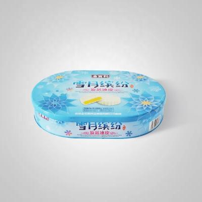 China Recycled Materials OEM ODM manufacture  gift silver square hinge candy tin case packaging metal small wholesale Custom tin can/box for sale