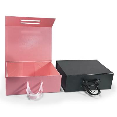 China Recyclable Factory custom hot sale rigid cardboard folding skincare set gift paper box clothing small gift box packaging for sale